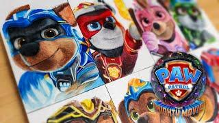 Drawing PAW Patrol  The Mighty Movie  The Mighty Pups