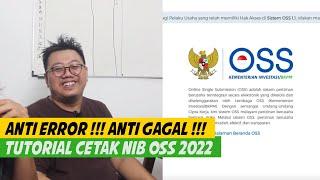 WEB OSS ERROR TUTORIAL DAFTAR DAN CETAK NIB OSS RBA 2022