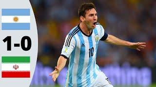 Argentina vs Iran 1-0 World Cup 2014 Highlights and Goals