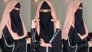 Hijab Style With Saudi Niqab  Hijab With Niqab  Ismi Nazish