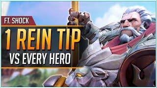 1 REINHARDT TIP vs EVERY HERO ft. Shock 2019