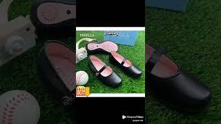 Black shoes for kids girls trending in shopee