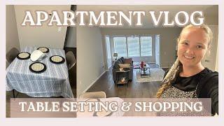 Apartment Vlog  Setting Up My Table & Grocery Shopping
