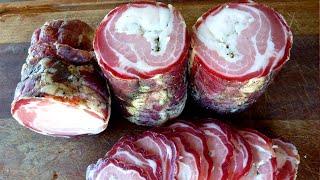 Homemade PANCETTA. curing meat. how to make pancetta.