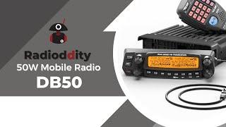 Radioddity DB50 50W Dual Band Mobile Radio  Multi-band Reception  Front Panel Detachable