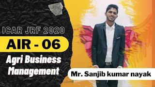 Interview of AIR 06 Ranker of ICAR-JRF 2020 in Agri Business Management  Exam Preparation Strategy