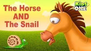 The Horse and The Snail  Funny Short Story For Kids - KidsOne