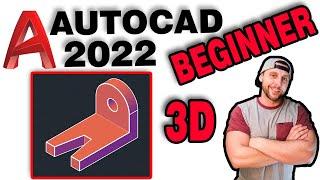 3D Modeling 101 Beginner Tutorial \\ AutoCAD 2022