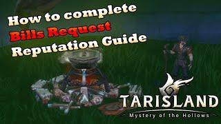 Bills Request Reputation Guide Tarisland