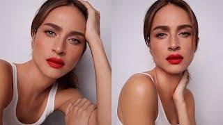 Everyday Casual Red Lip Makeup