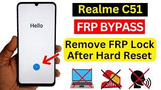Reamle C51 Frp Bypass Without PC  Apps Not Disable  No - Smart Lock  Android 13 Google ID Bypass