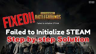 Failed to initialize STEAM PUBG FIXED 100% working SOLUTION