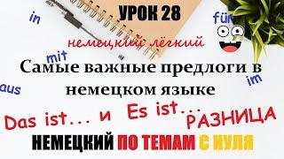 УРОК 28. Предлоги с Akkusativ Dativ Genitiv  Предлоги места и направления в немецком языке