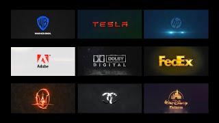 Famous Brands logo Animation - Part 1 warner brosTeslaAdobemaseratidolby digitaldisneyHp etc