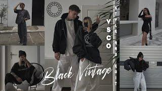 Black Vintage Filter VSCO tutorial photo edit  VSCO full pack