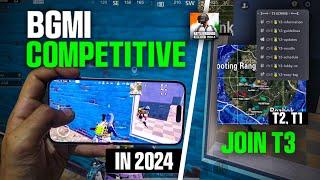 BGMI Competitive in 2024  how to join bgmi esports in 2024  how to register daily t3 scrims 