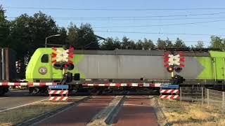 First Catch  Traxx Locomotive Alpha Trains  Medway With Neuss Shuttle Container Train at Blerick