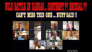 WILD BATTLE IN KANSAS…CONTEMPT ??  RECUSAL ??  CANT MISS THIS ONE 