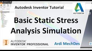 Autodesk Inventor Tutorial - Basic Static Stress Analysis Simulation