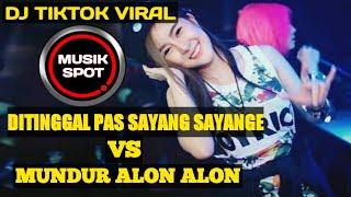 DJ DITINGGAL PAS SAYANG SAYANGE  MUNDUR ALON ALON  DJ REMIX TERBARU