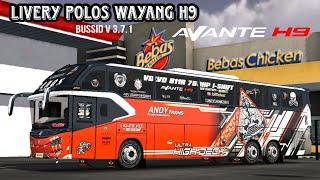 Update Livery Polosan Batik+Wayang Kodename Jb2 Tronton To Avante H9 Mbois  BUSSID V 3.7.1