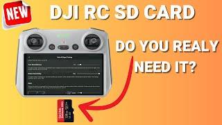 DJI RC Controller - Do you really NEED an SD card?