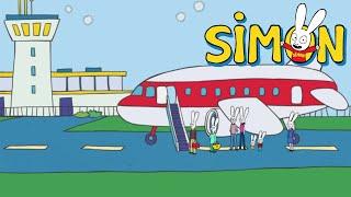 On the plane ️‍️️ Simon travels by plane  Official  Cartoons for Children