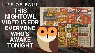 Scratch cards UK for all you Night Owls. £12 mix of Scratch tickets to enjoy tonight