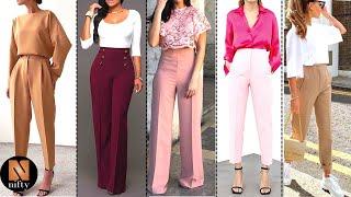 High Waisted Pants Outfit  Wide Leg High Waisted Trousers  Nifty