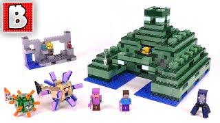 LEGO Minecraft The Ocean Monument Set 21136  Unbox Build Time Lapse Review