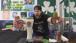 The Best Of The L.A. BEAST Challenges GAUNTLET CHALLENGE  ft. L.A. BEAST Warning vomit alert