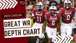 Offensive Coordinator Marcus Satterfield explains rotation details at wide receiver at Gamecocks