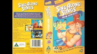 Sing Along Songs from Hercules UK VHS 1997