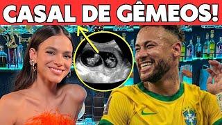 NEYMAR FICA SABENDO QUE SERÁ PAI DE GÊMEOS COM BRUNA MARQUEZINE E REAGE AO VIVO?