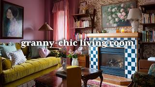 *TINY* Bold Living Room Makeover  Grandma-Chic Style