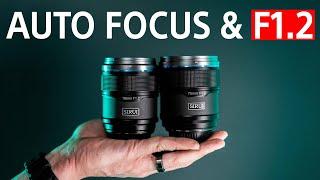 FAST f1.2 Auto Focus Lenses Sirui 16mm & 75mm