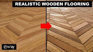 How to make Realistic Wooden Flooring    Bump Displacement and Gloss Map  Vray for Sketchup