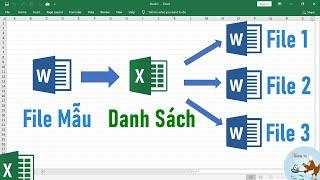 Điền dữ liệu tự động từ Excel vào Word