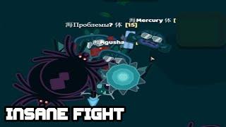 STARVE.IO - INSANE 1 VS 3 FIGHT  NOOB RAIDERS  THE UNLUCKIEST MOMENT