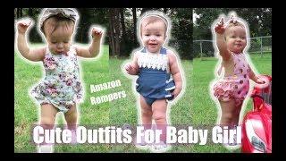 Cute Summer Outfit Ideas for Baby Girl  1 Year Old  Amazon Rompers