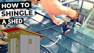 How to Install Asphalt Shingles on a Shed Roof DIY Step-by-Step Tutorial