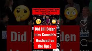 Jill Biden and Doug Emhoff kiss #jillbiden #kiss  #dougemhoff #kamalaharris husband
