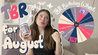 August TBR - Special Birthday Month Edition with tbr jar & tbr wheel 