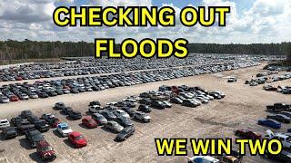 WE WIN TWO CHECKING OUT FLOOD CARS COPART WALKAROUND