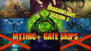 Every Warlock Gateway Skip Mythic Plus Season 3 - WoW Dragonflight 10.2.5