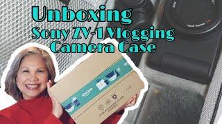 AFFORDABLE CAMERA CASE FOR SONY VLOGGING CAMERA ZV-1 UNBOXING  ESSENTIAL TRAVEL ACCESSORIES