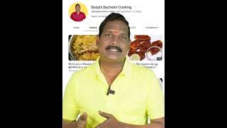 My New YouTube channel Exclusively for Bachelors to learn Easy Cooking @Balajisbachelorcooking