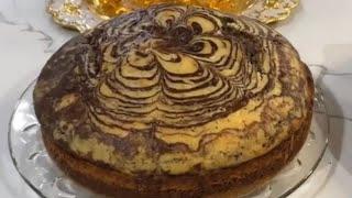 Zebra cake recipe طرز تهیه کیک زبرا  آسان و خوشمزه