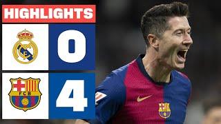 REAL MADRID 0 - 4 FC BARCELONA  HIGHLIGHTS LALIGA EA SPORTS