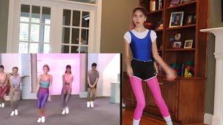 I Followed An 80s Aerobics Workout Video *intense*